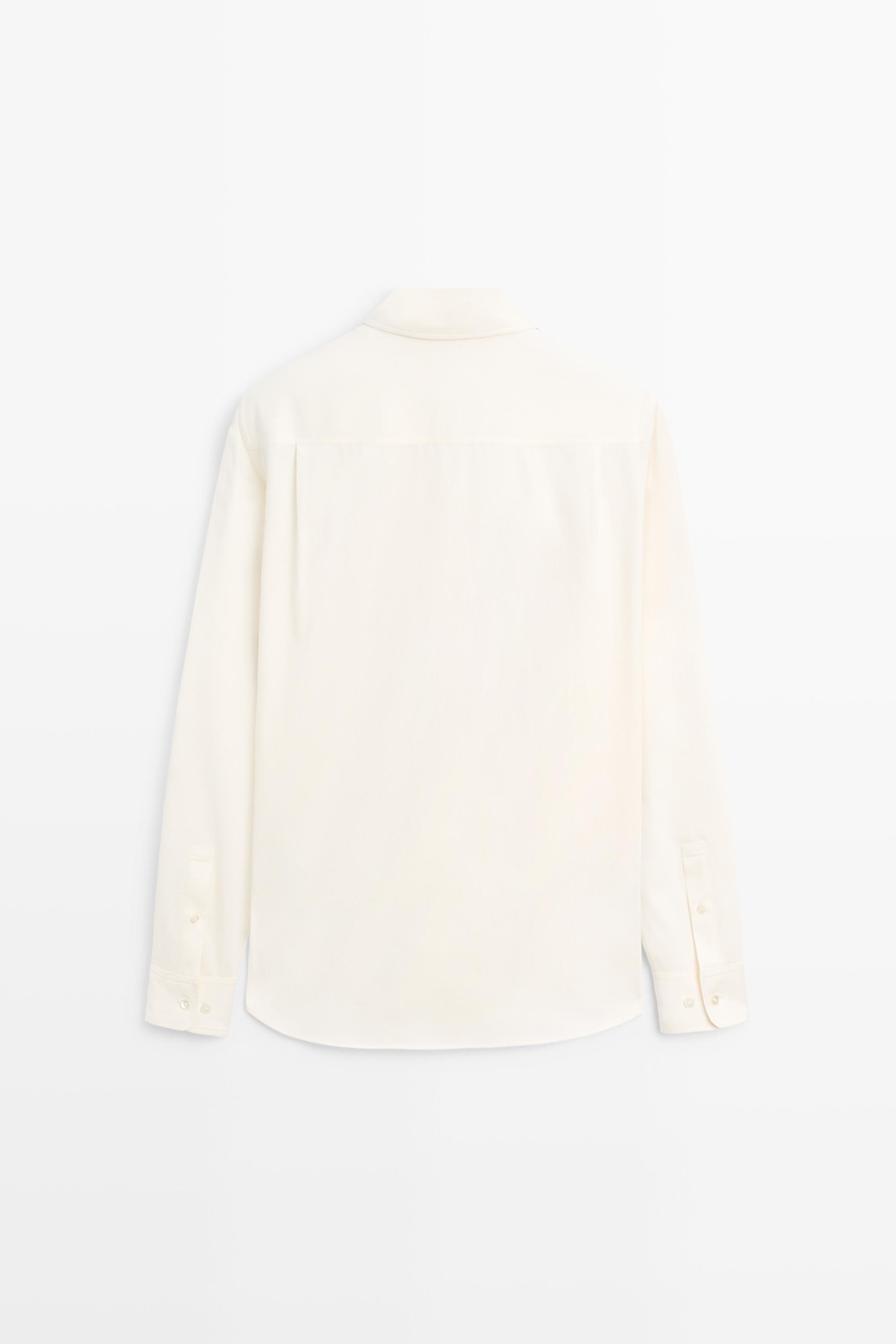 Cotton blend shirt