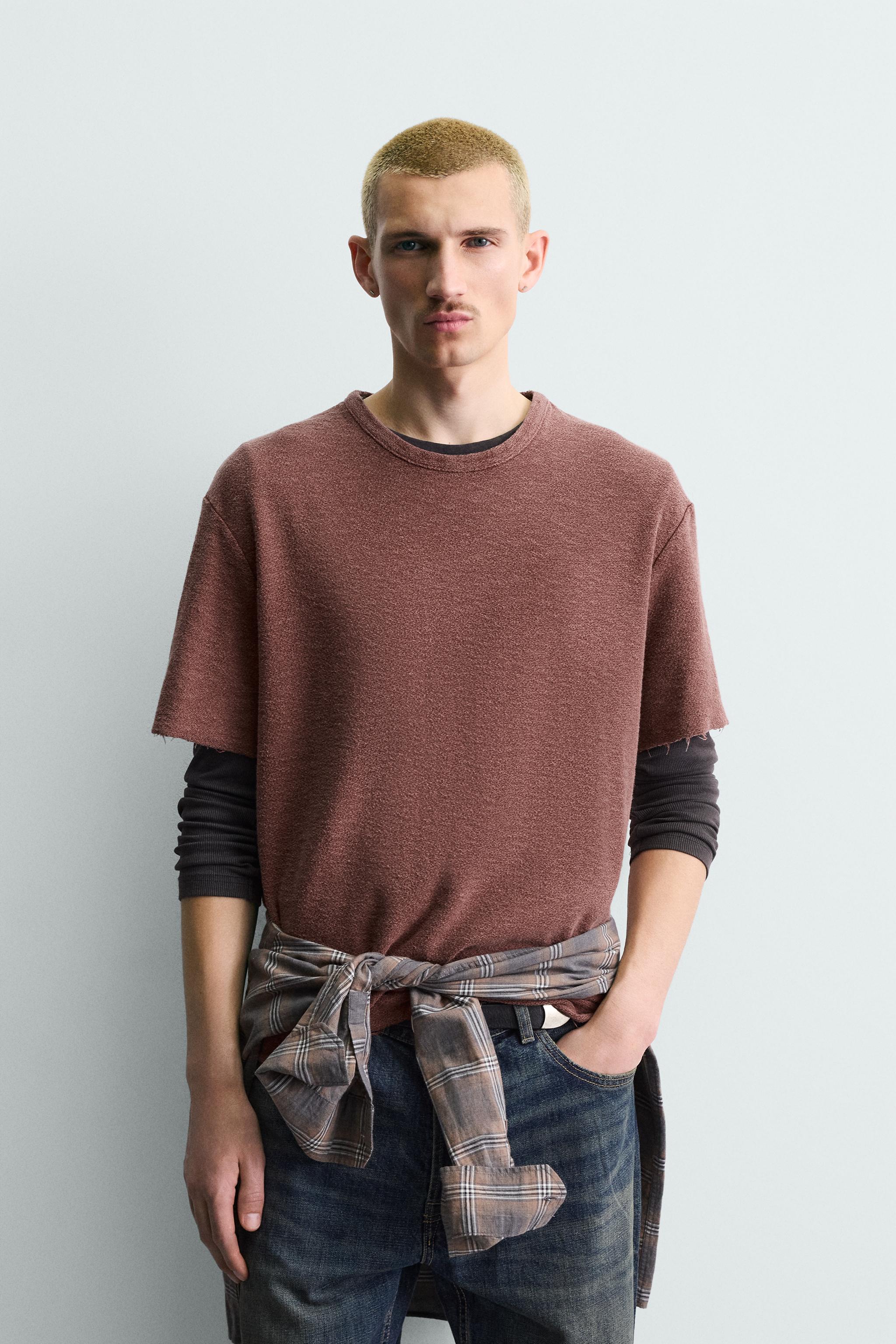 WASHED KNIT T-SHIRT