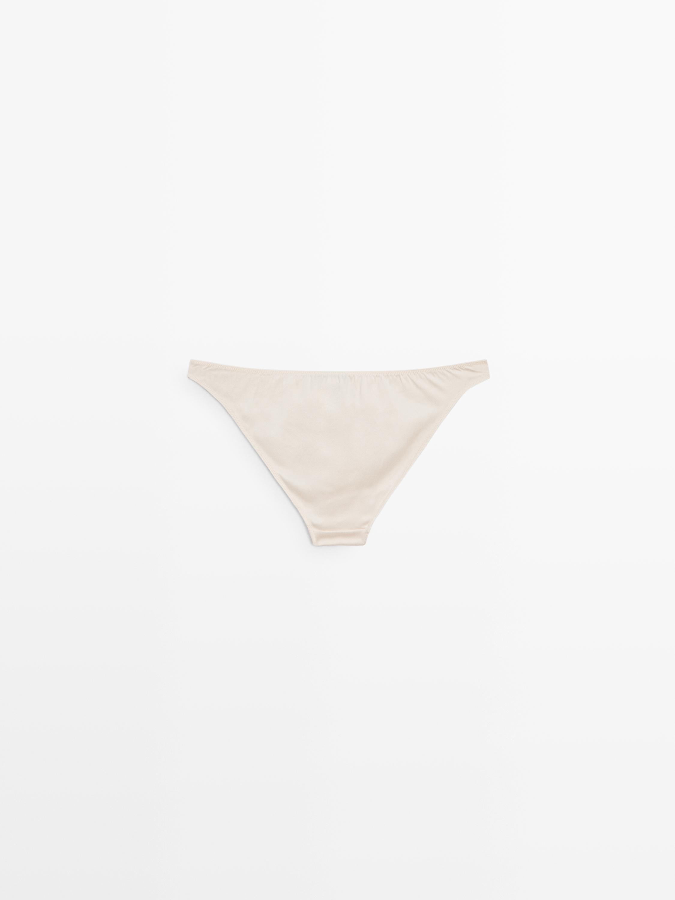 Satin silk blend briefs