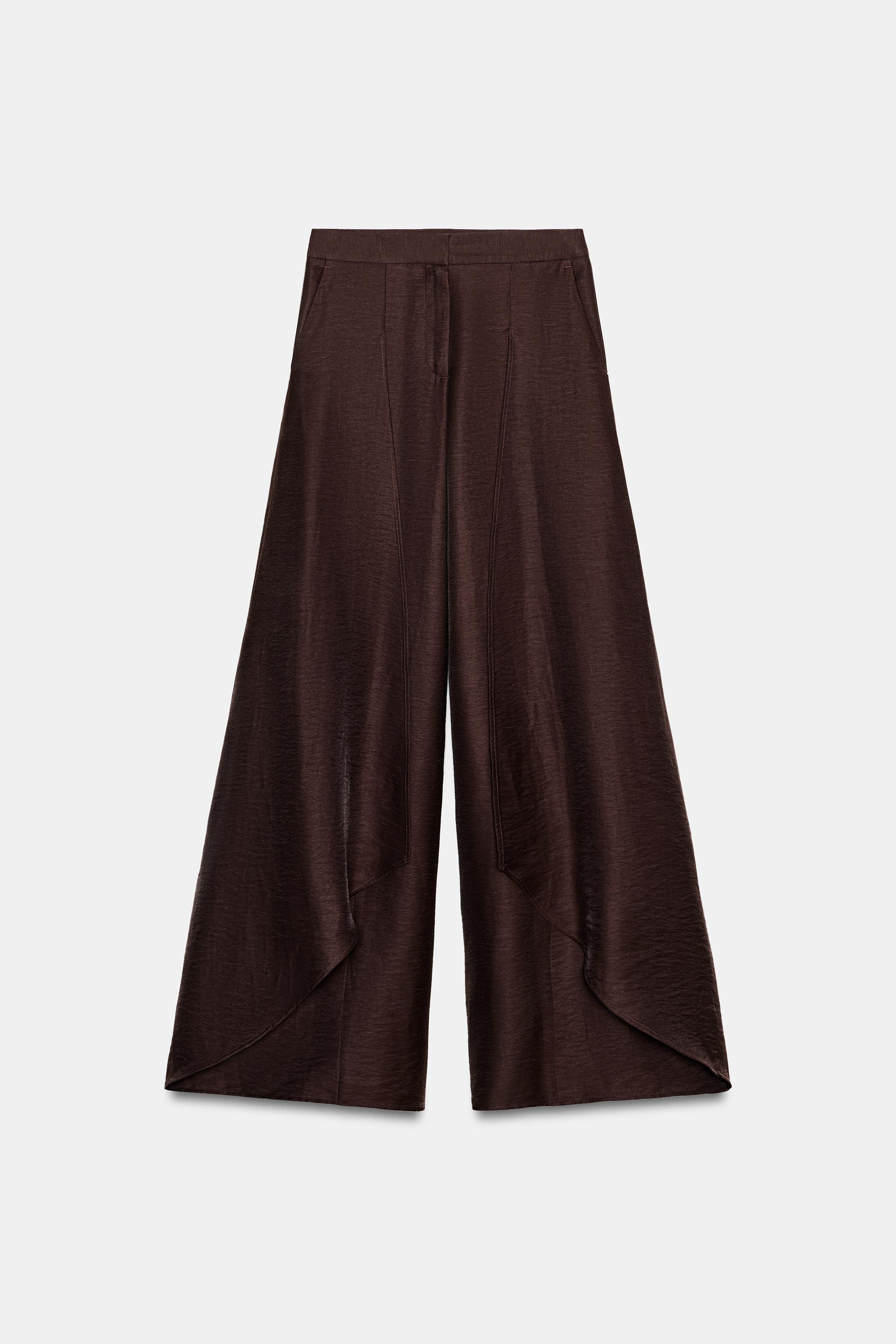 WIDE-LEG LINEN PANTS