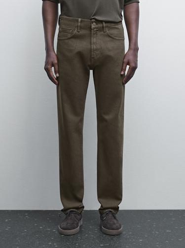 Zara Slim fit jeans - Dark salmon