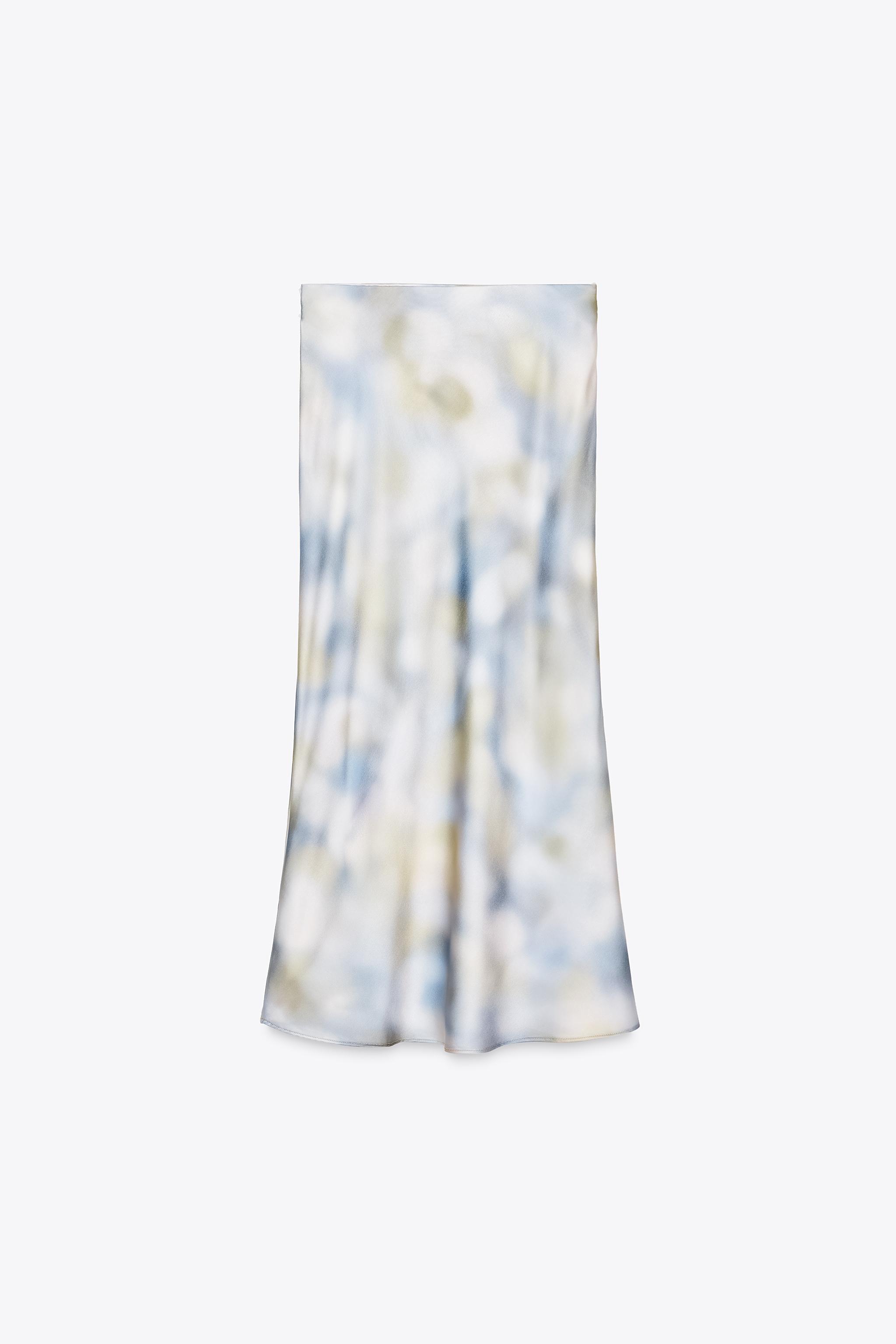 【ZARA】サテン タイダイ スカート マルチカラ― | 6962/022/330 ZARA】サテン タイダイ スカート マルチカラ― | 6962/022/330