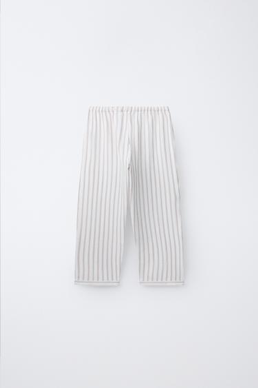2-6 YEARS/ STRIPED TEXTURED PYJAMAS - Ecru by Zara - Image 4