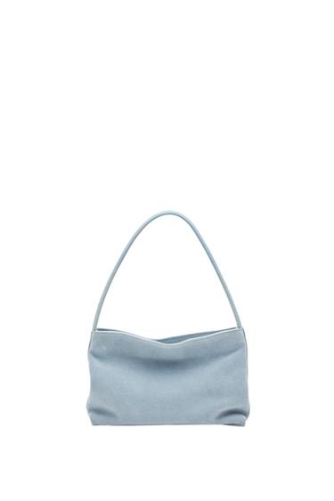 Bolso de hombro piel serraje - guepardo de Zara