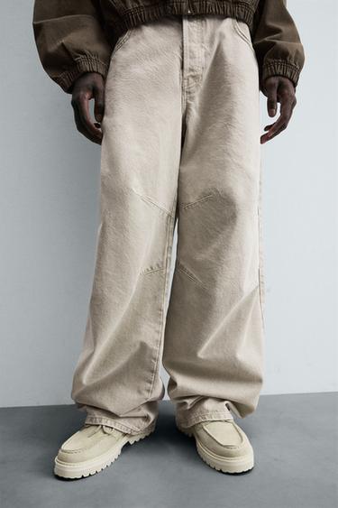 RELAXED FIT JEANS - Faded pink by Zara