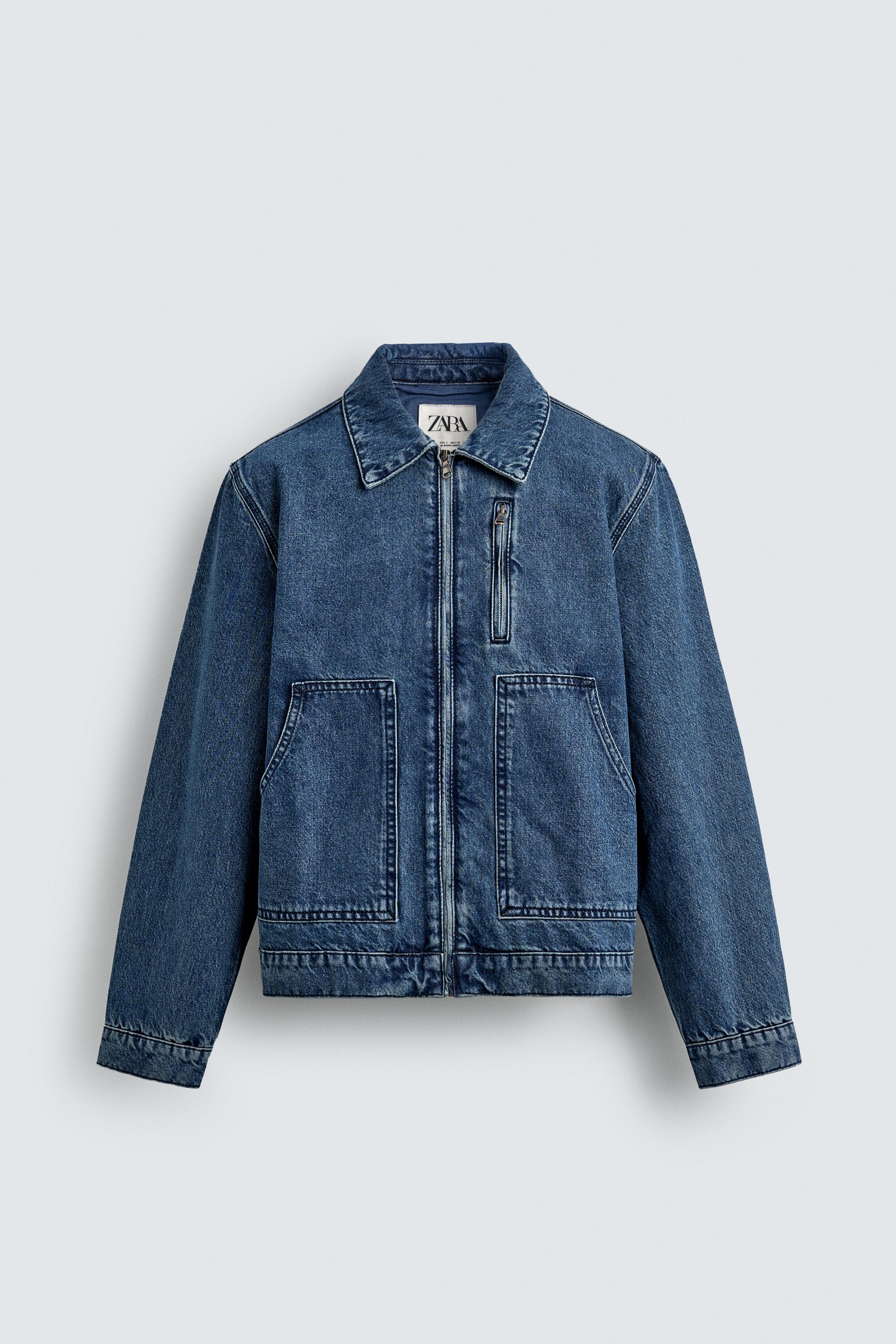 DENIM POCKET JACKET - Blue | ZARA Australia