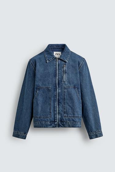 DENIM POCKET JACKET - Blue by Zara