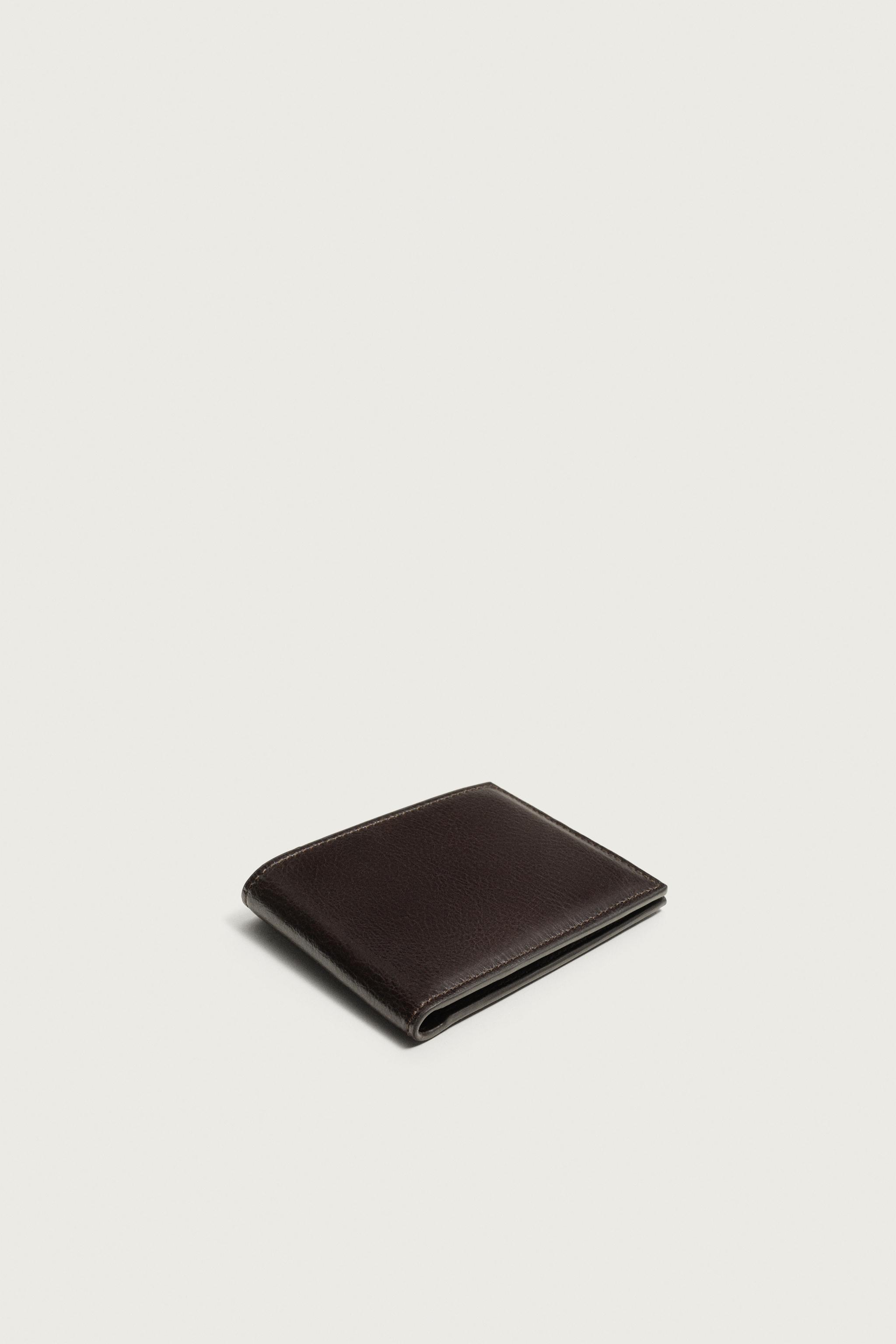 LEATHER WALLET — Brown