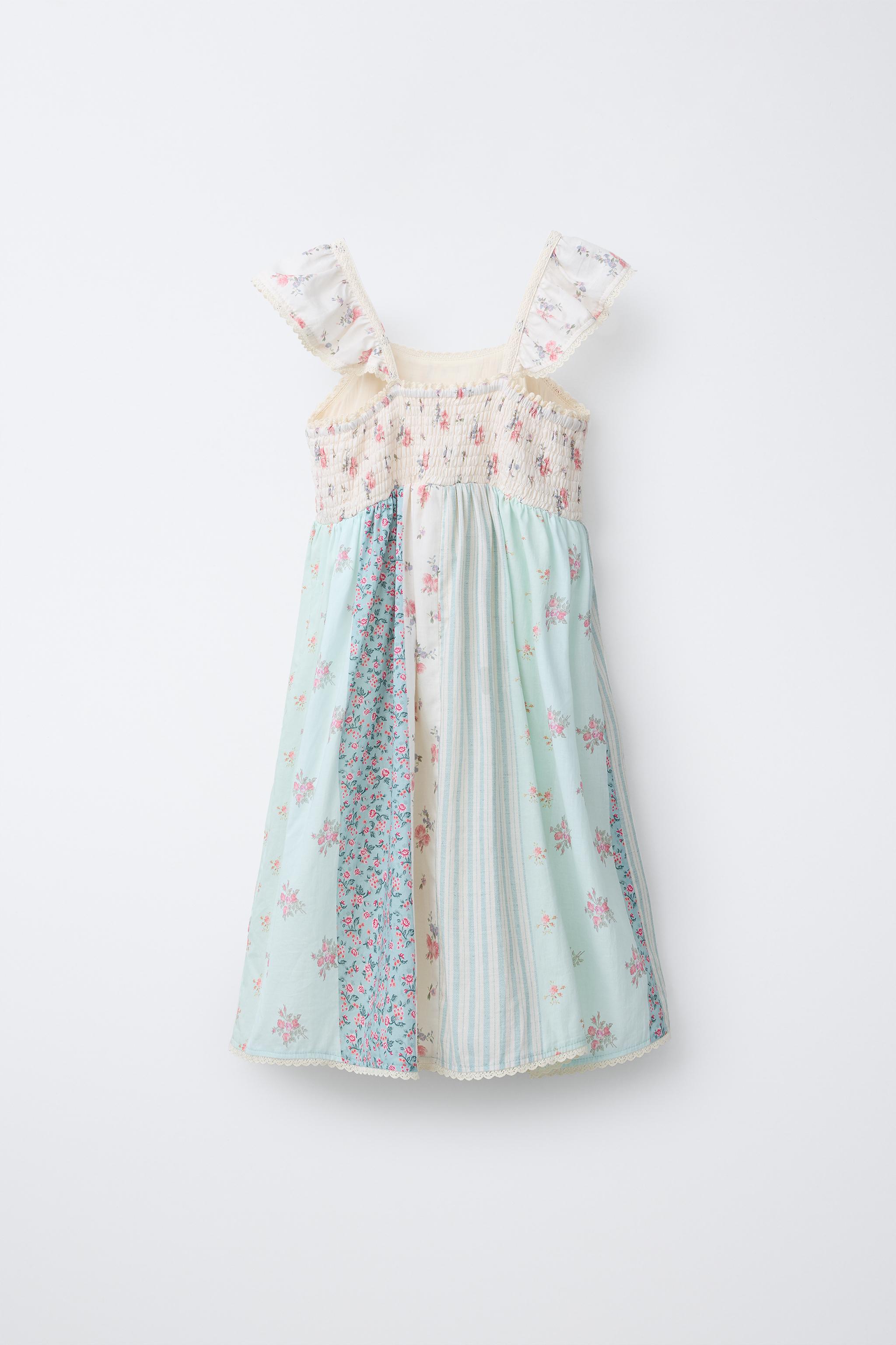 ROBE PATCHWORK DENTELLE FLEURS