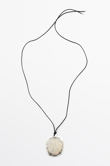 Collar pieza concha piedra - Plata de Zara - Imagen 0