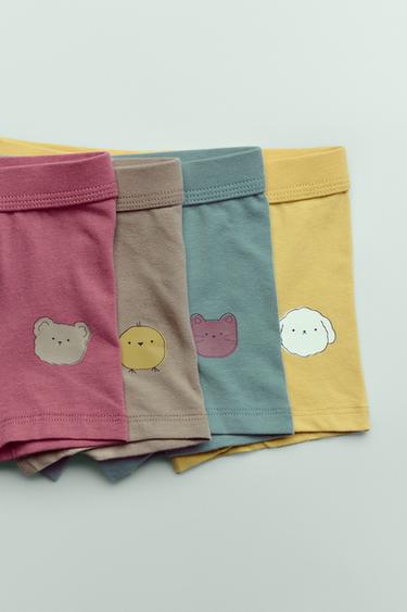 3-6 ANS / LOT DE CINQ BOXERS À ANIMAUX - Multicolore de Zara
