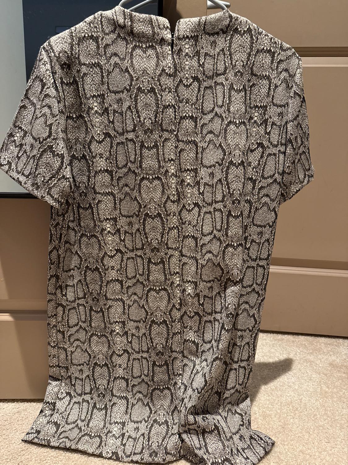 SNAKESKIN PRINT JACQUARD DRESS - Image 2