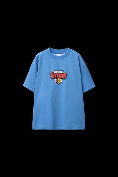BRAWL STARS © SUPERCELL OY T-SHIRT WITH RAISED DETAIL - Blue by Zara