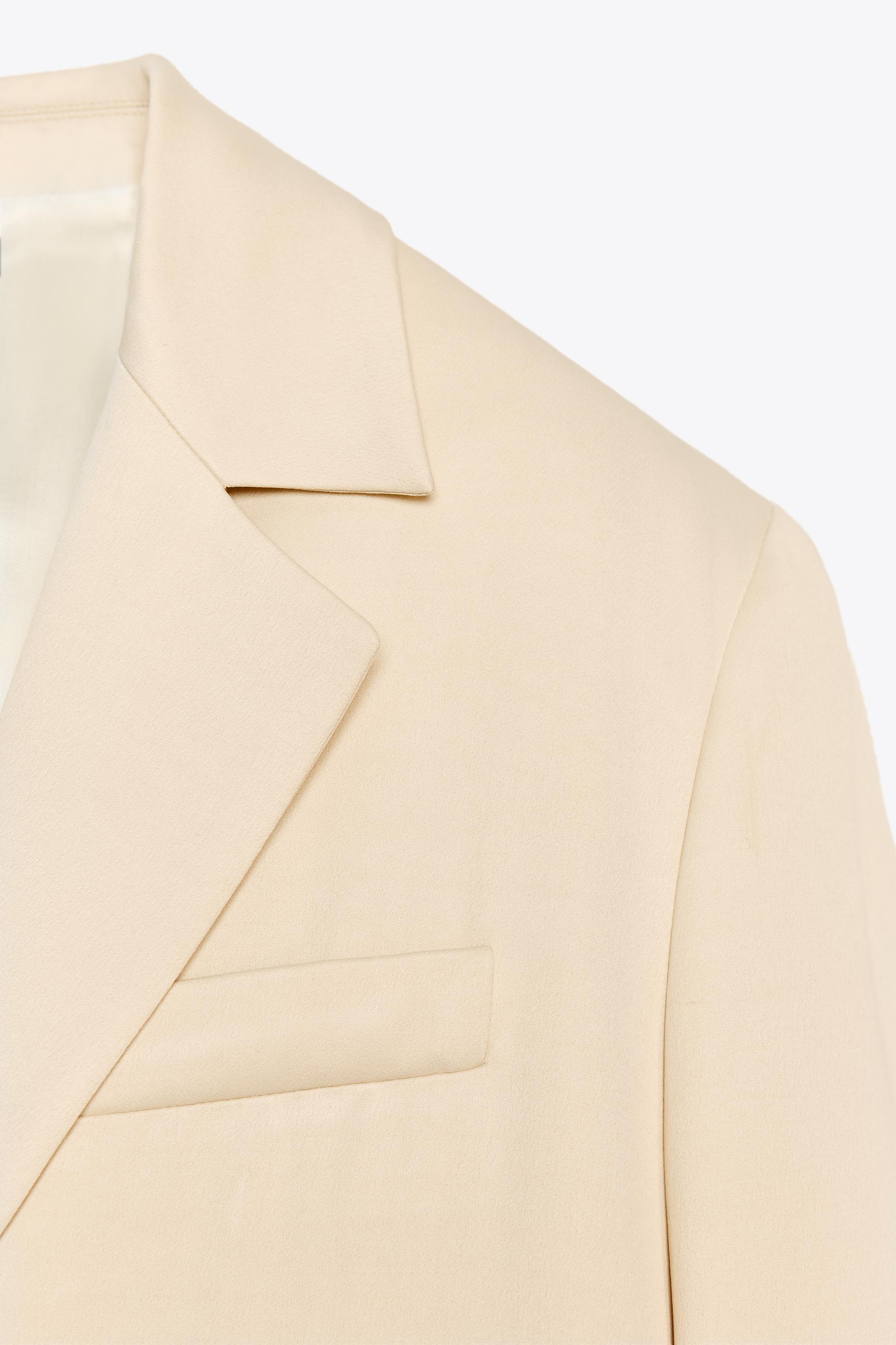 ZW COLLECTION LONG FROCK COAT - Butter | ZARA United States