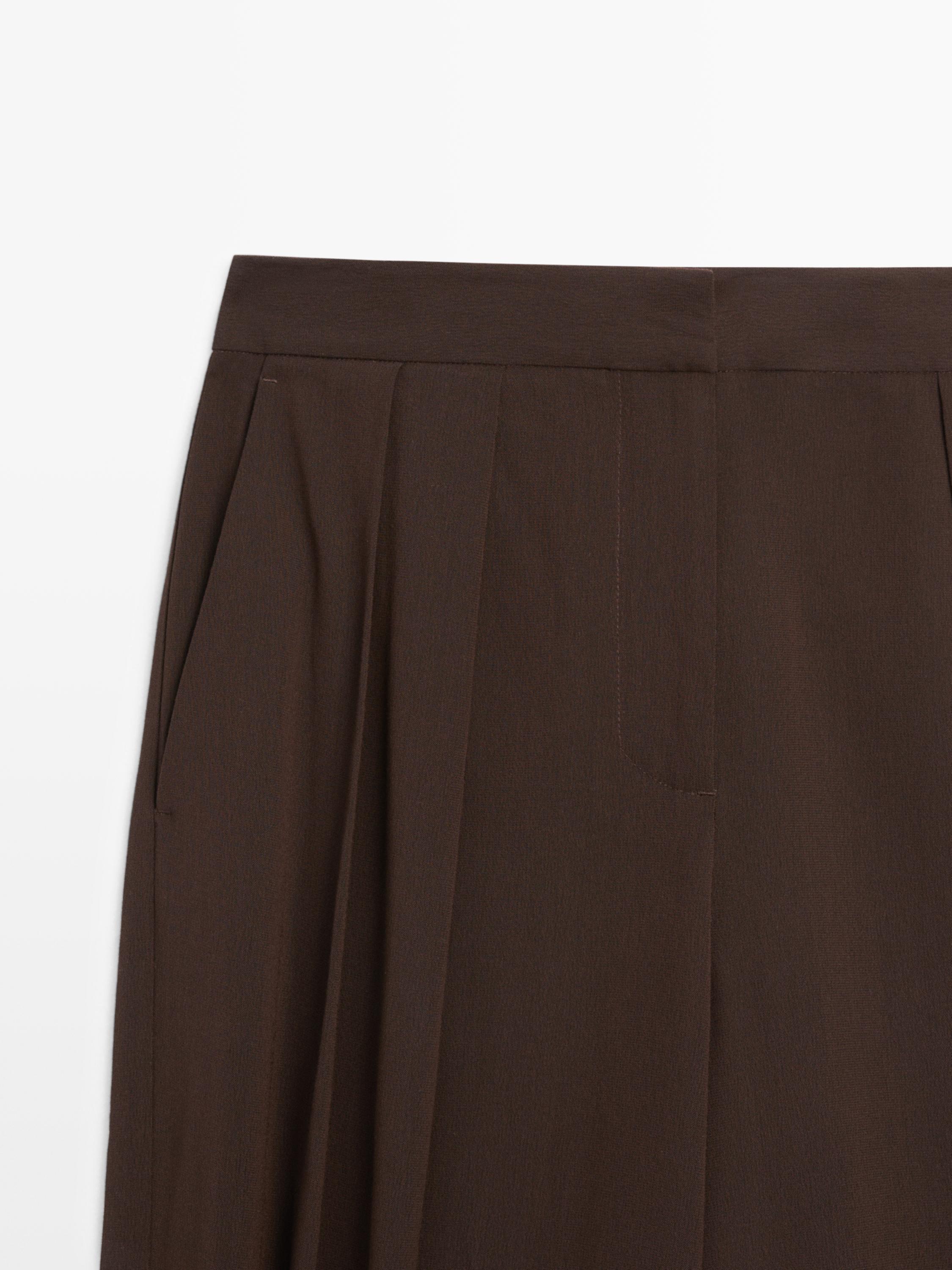 Darted sarouel trousers