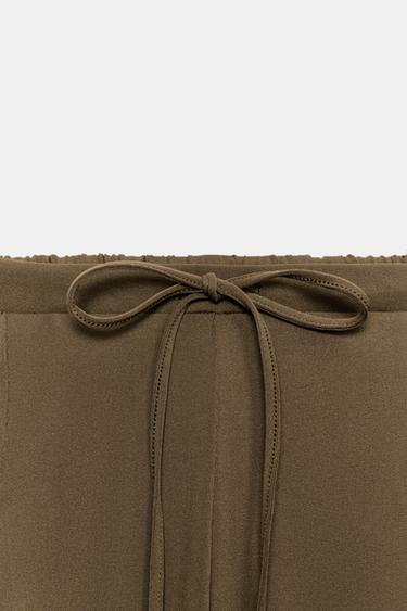 TEXTURED TROUSERS WITH POCKETS - Khaki by Zara - Image 5