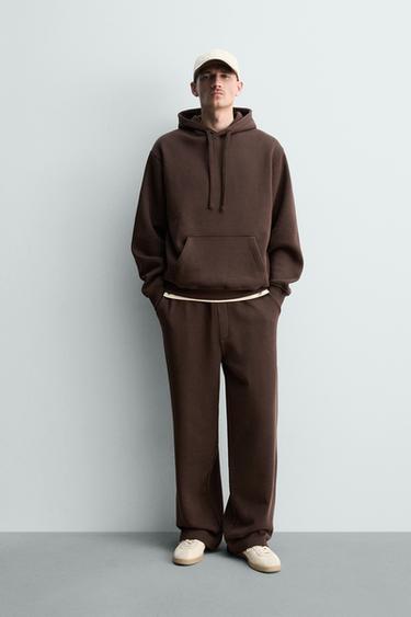 BASIC RELAXED FIT JOGGERS - Brown by Zara - Image 0