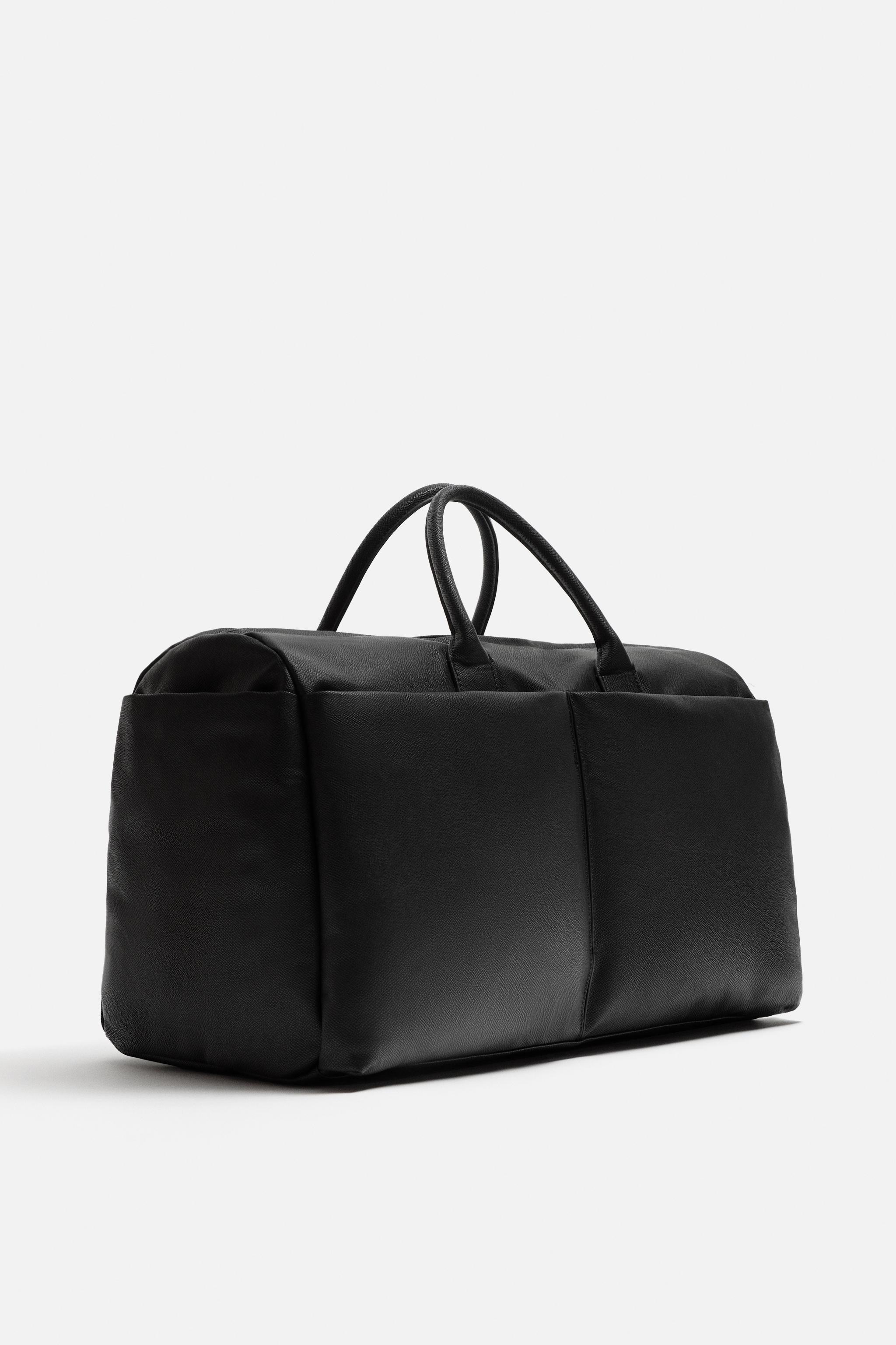 Zara leather buy travel boston bag