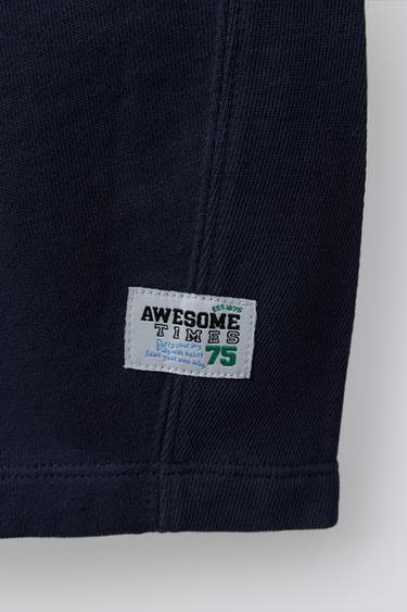 BALLOON TROUSERS WITH LABEL - Navy blue by Zara - Image 3