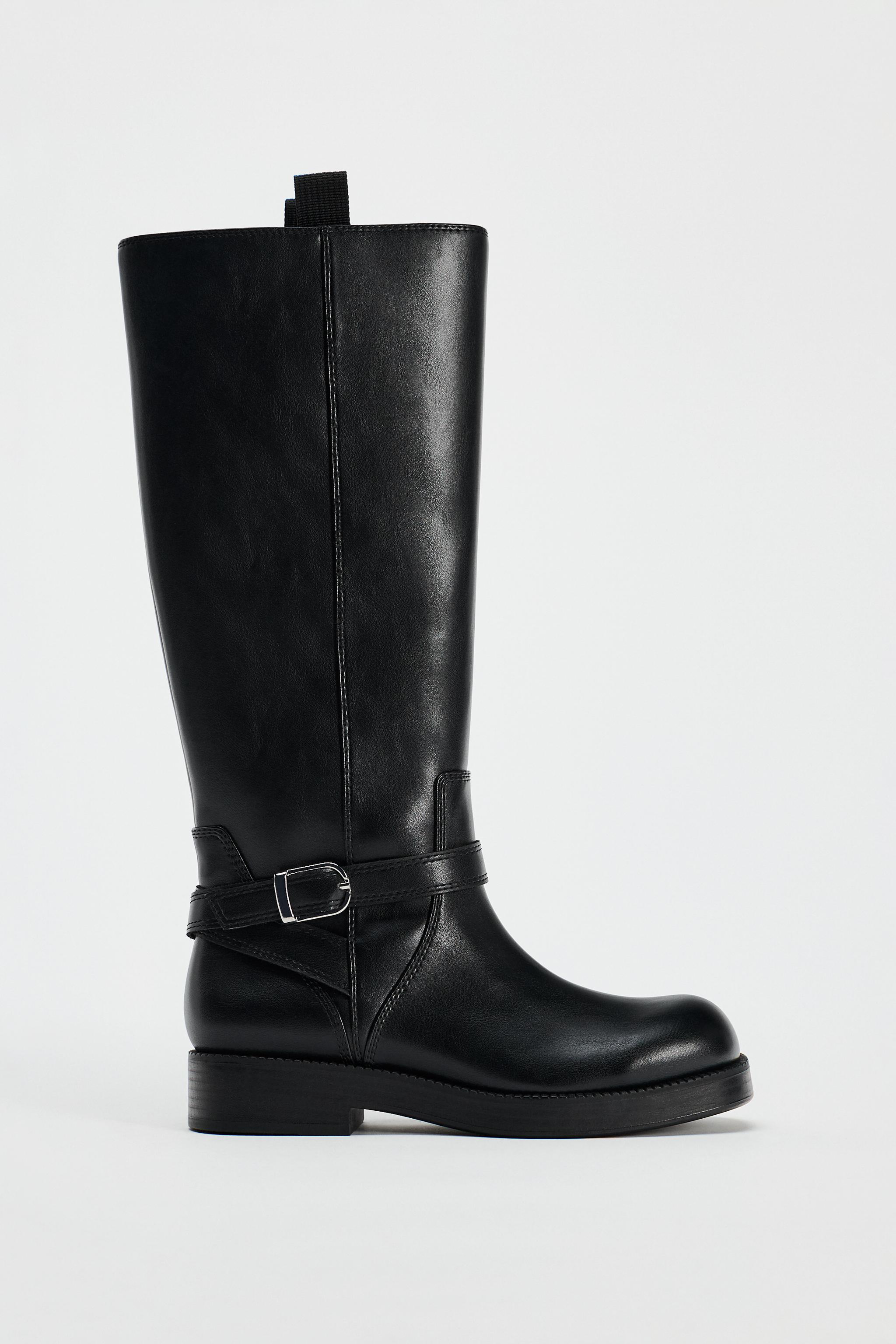 Bottes vernies noires zara hotsell