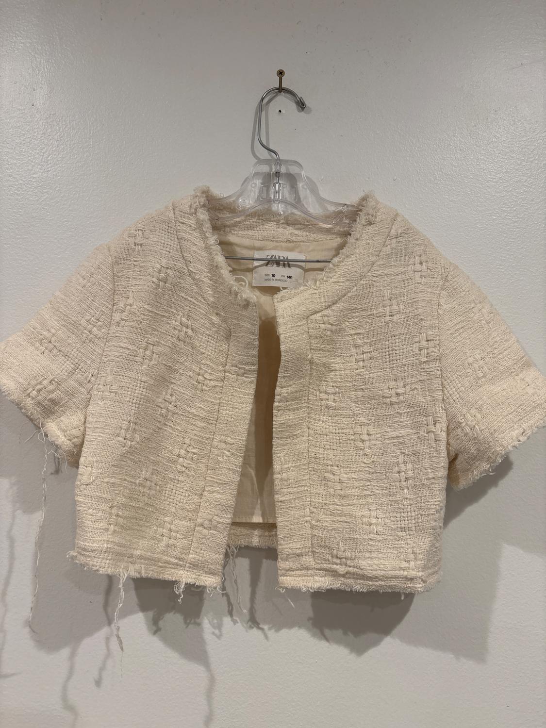 STRUCTURED FRAYED BLAZER