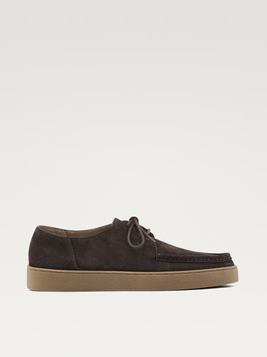 Zara Moc toe split suede shoes - Brown