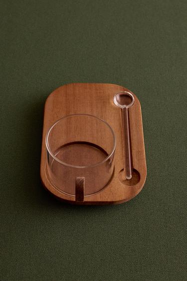 BOROSILICATE MUG WITH TRAY - Transparent by Zara - Image 5