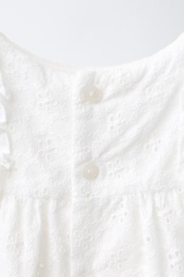 ENSEMBLE ROBE ET CULOTTE BRODÉS - Blanc de Zara - Image 2