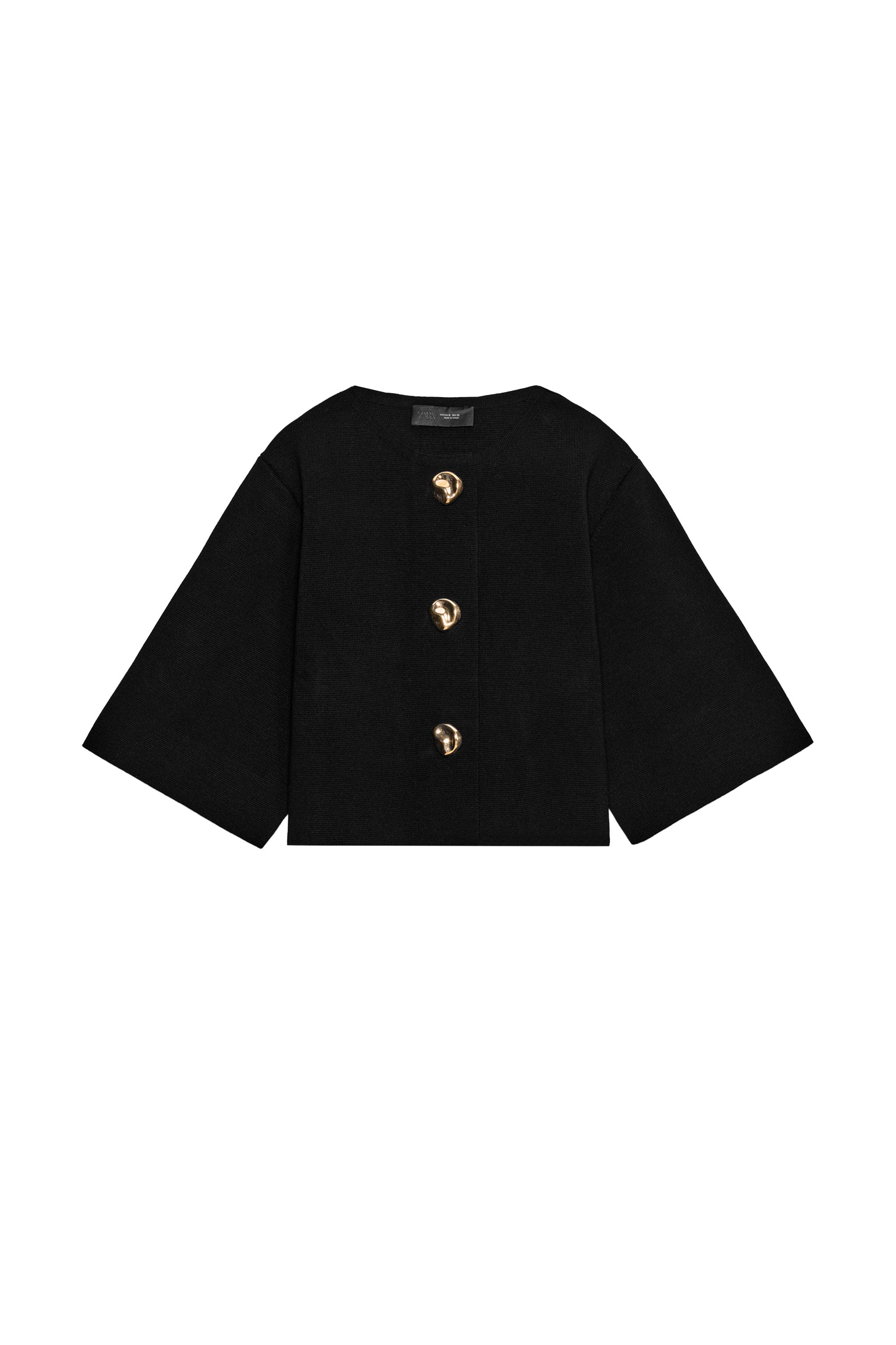 CROPPED KNIT CARDIGAN