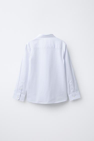 STRIPED SUIT SHIRT - Sky blue by Zara - Image 1