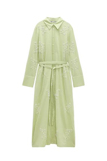 FLORAL EMBROIDERED DRESS