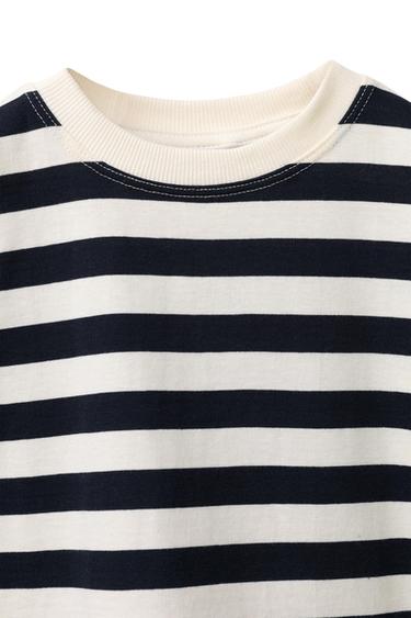 CAMISETA ESTAMPADO RAYAS - Marino de Zara