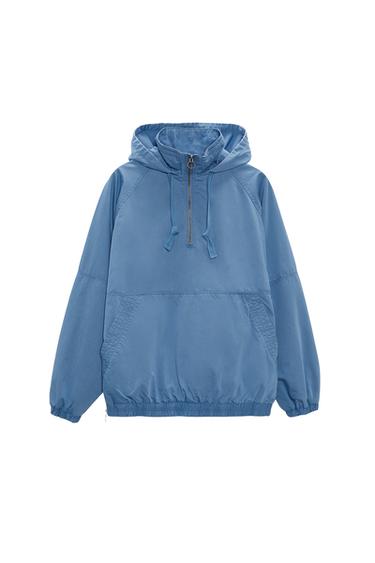 COTTON BLEND POUCH POCKET PARKA