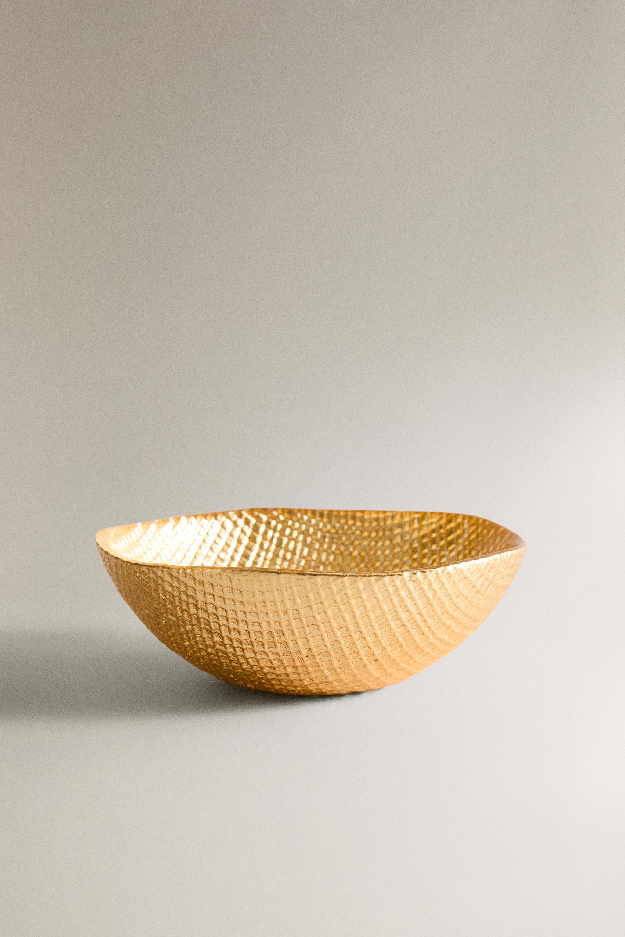 IRREGULAR GOLDEN GLASS BOWL