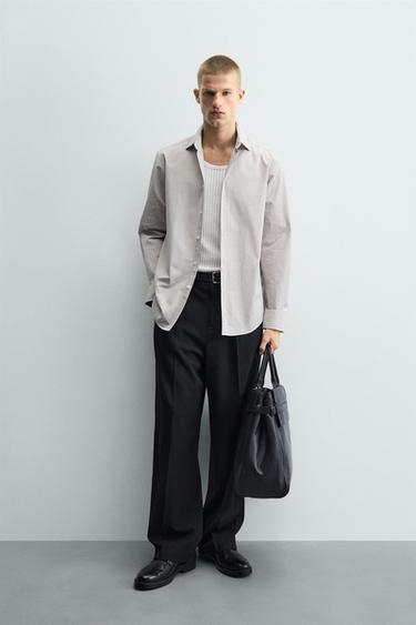 CAMISA SLIM FIT CUADROS - Arena de Zara - Imagen 0