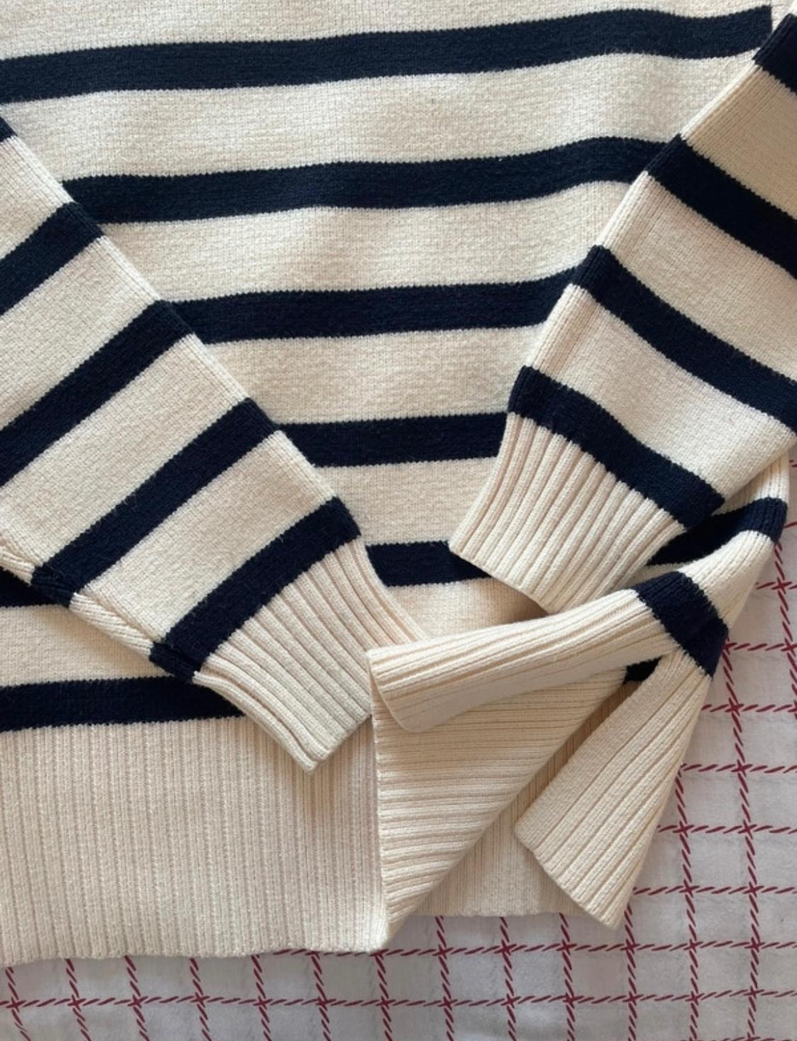 STRIPED KNIT SWEATER - Image 4