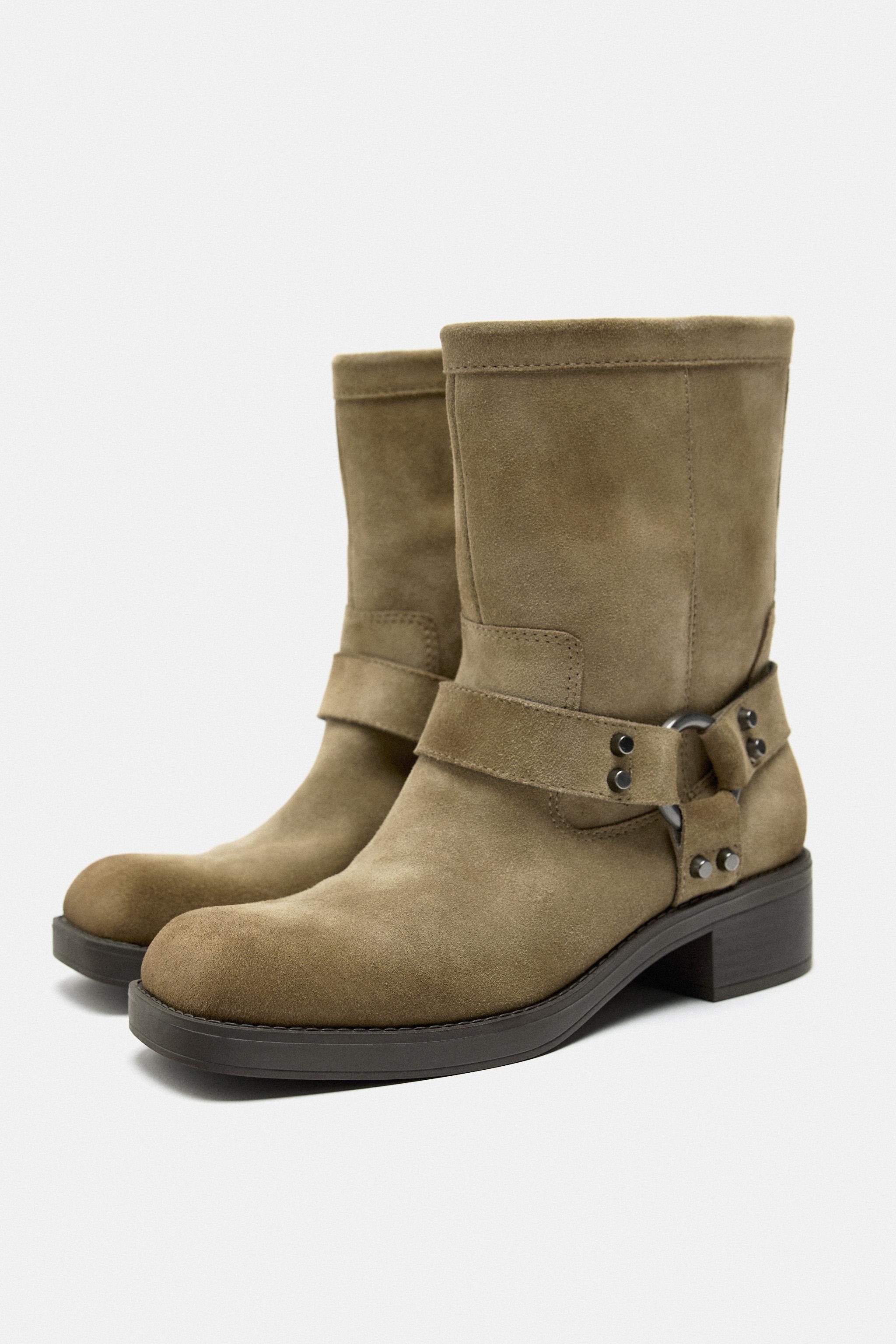 Zara taupe clearance boots