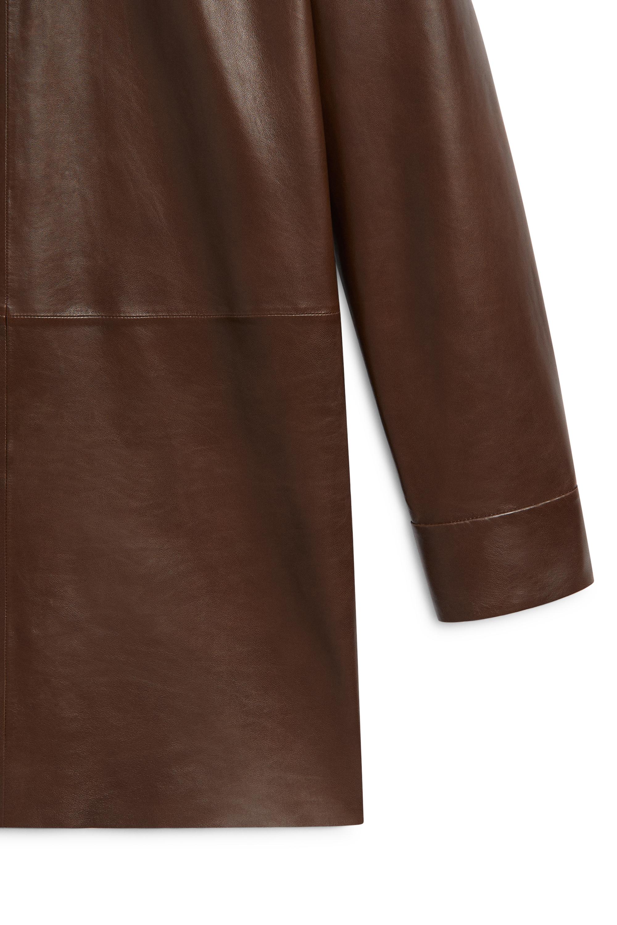 Chemisier en cuir à col montant - LIMITED EDITION