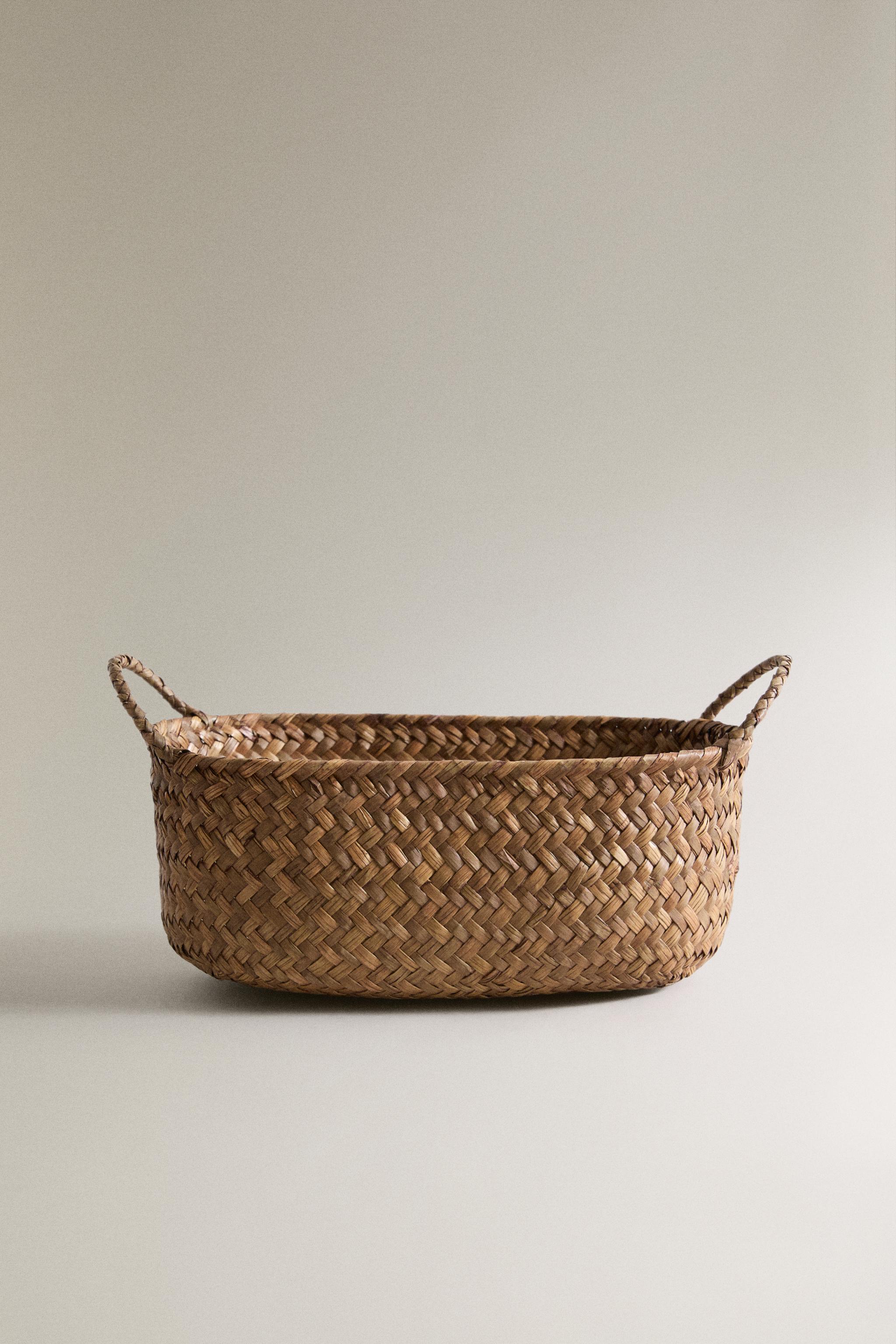 SEAGRASS BASKET WITH HANDLES