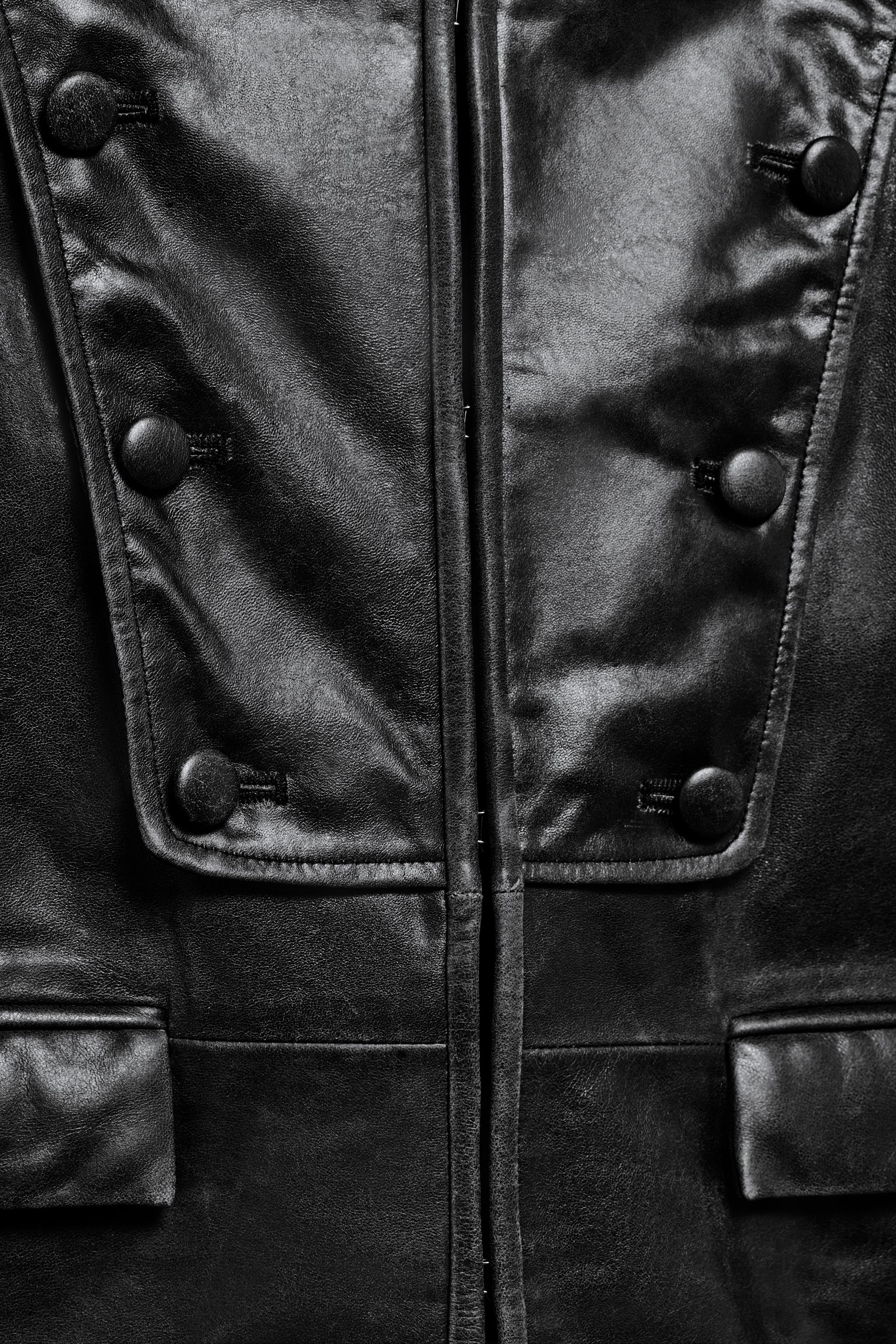 ZW COLLECTION リアルレザー ジャケット - ブラック | ZARA Japan / 日本