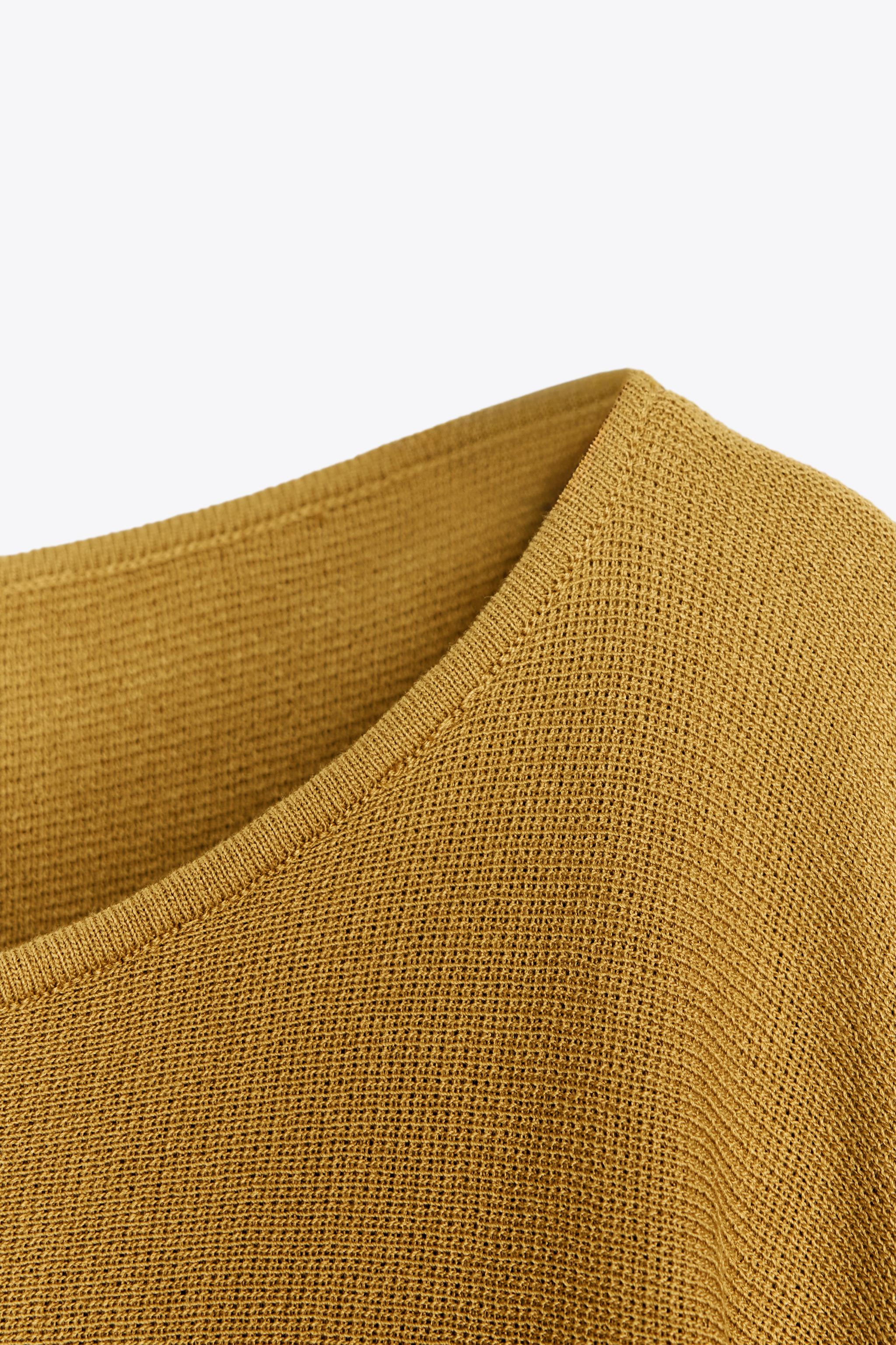 ニットケープトップス - オリーブグリーン | ZARA Japan / 日本