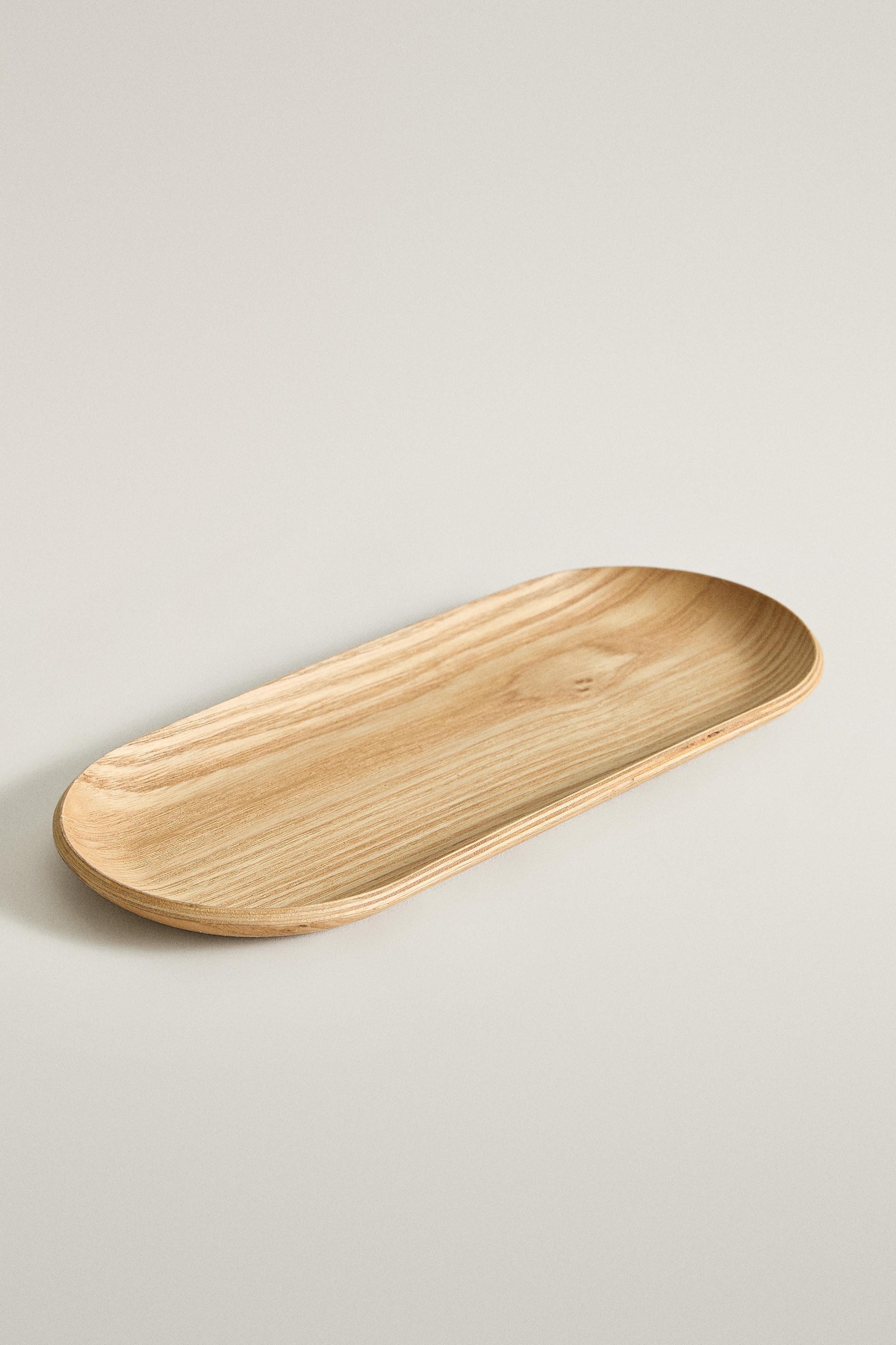 OVAL WOODEN TRAY