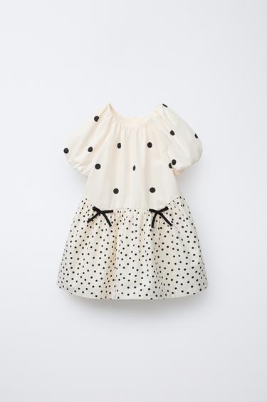 POLKA DOT DRESS - Ecru by Zara - Image 0