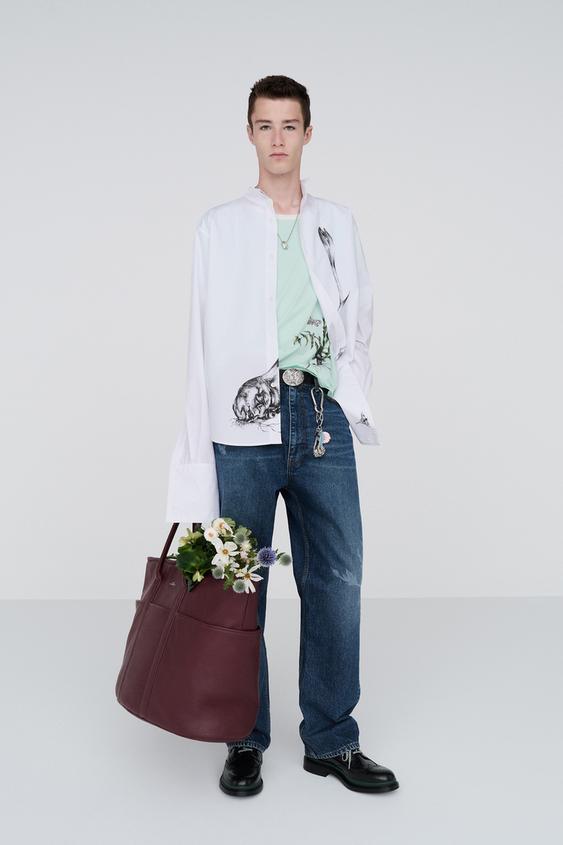 FLORAL PRINT T-SHIRT - Mint by Zara - Image 0