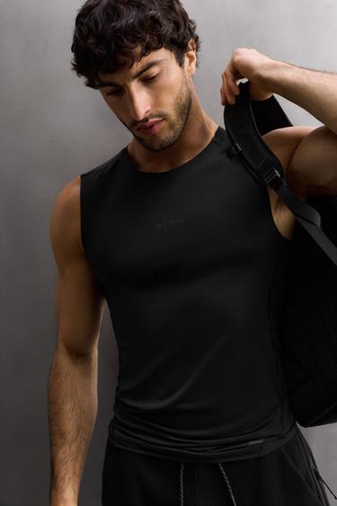 COMPRESSION TANK TOP - Black by Zara - Image 4
