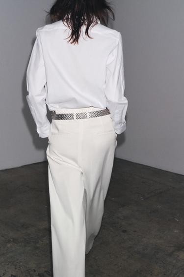 CHEMISE STRUCTURÉE ZW COLLECTION - Blanc de Zara - Image 4