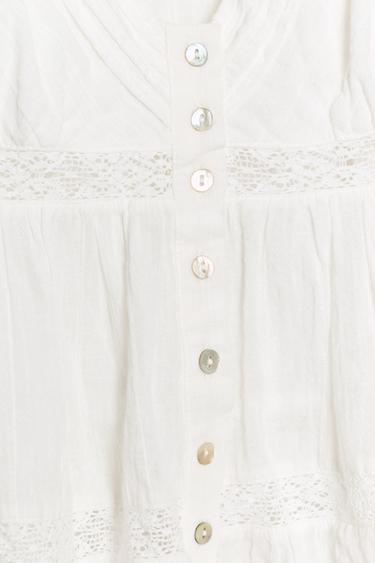EMBROIDERED STRAPPY TOP - White by Zara - Image 4