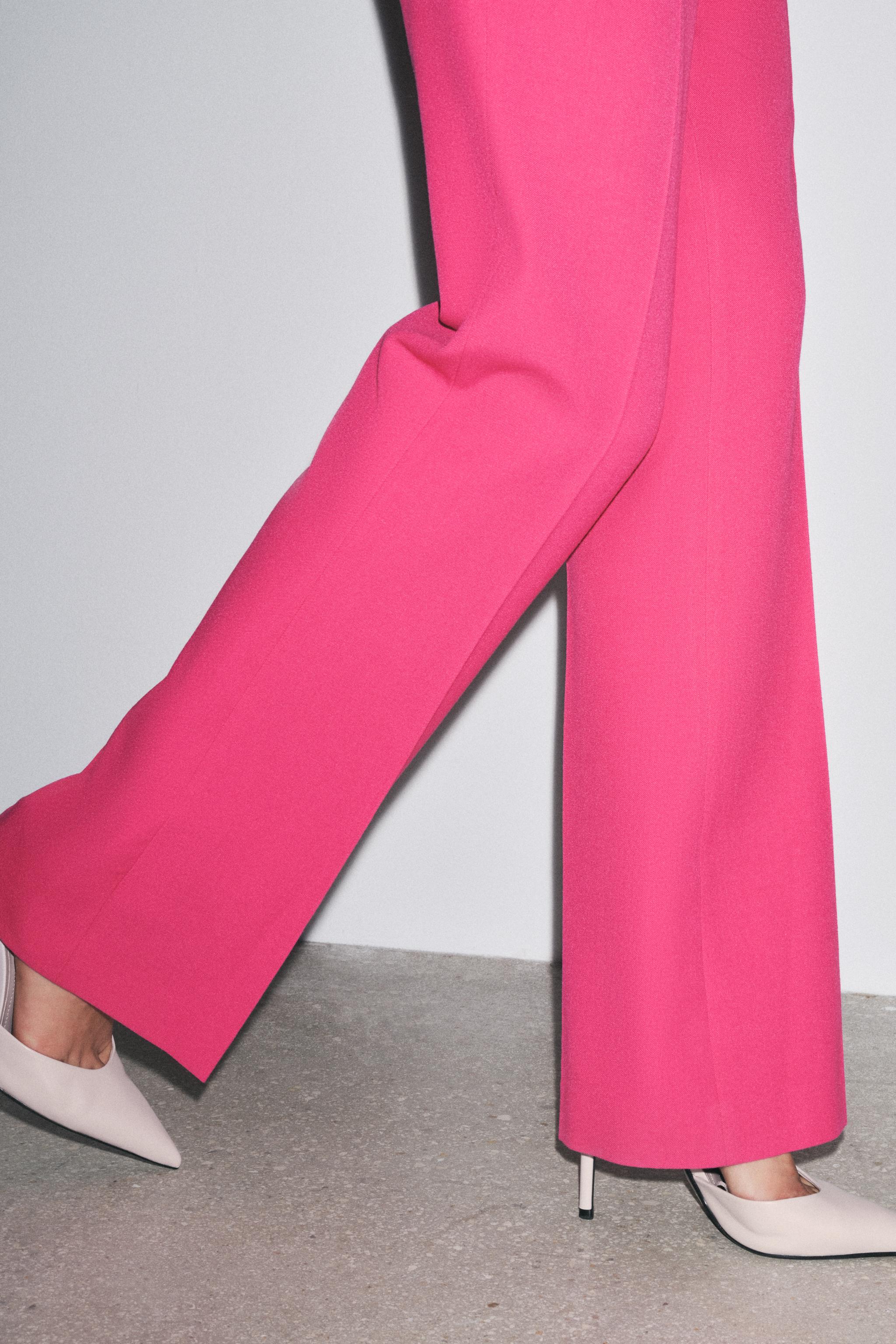 スペイン発送 ZARA ソフトショートミュール ピンク 上品シンプル ソフトストラップミュール - ピンク | ZARA Japan / 日本