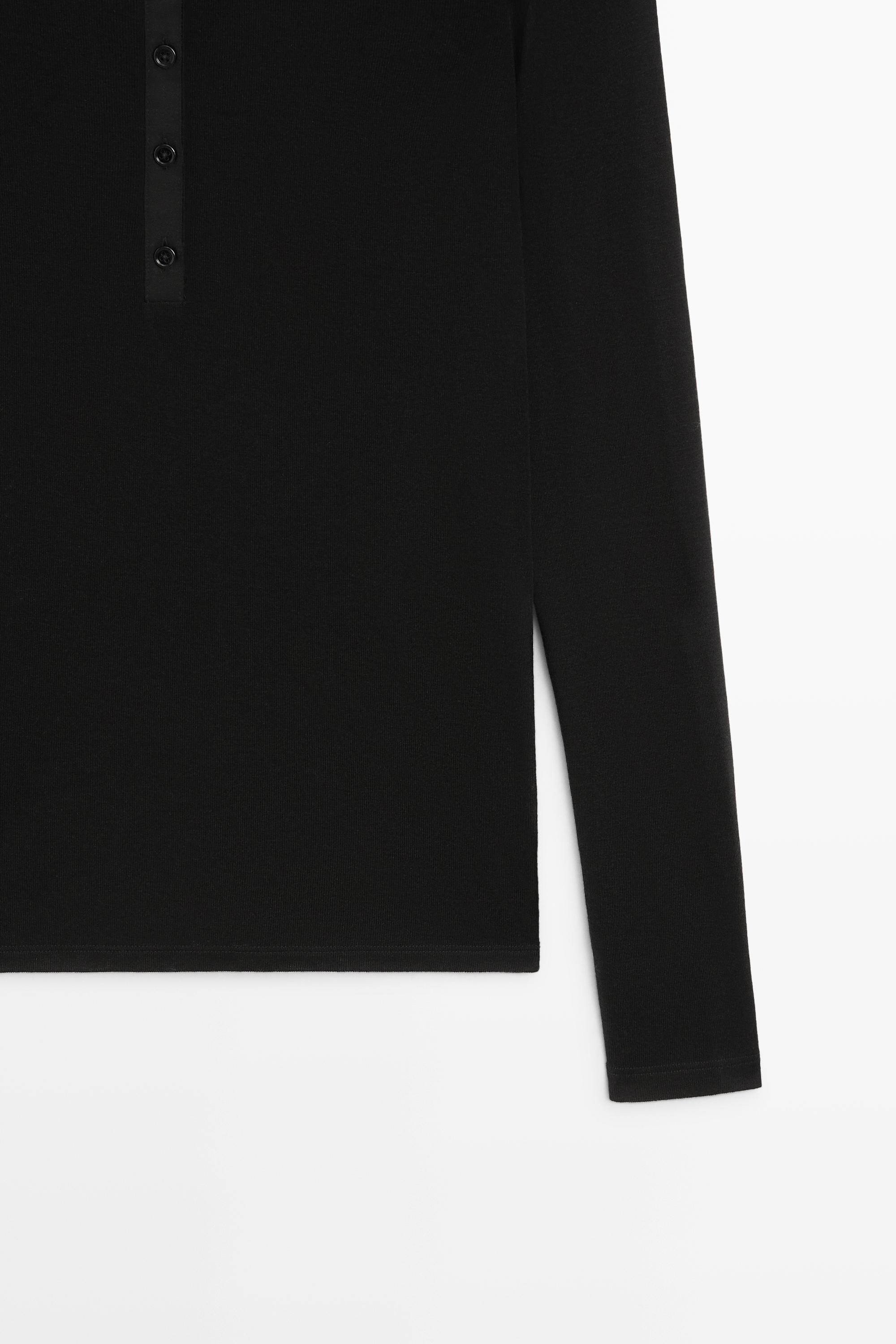 T-shirt tunisien boutonné