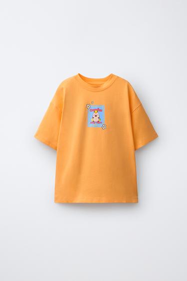 CAPYBARA CAPYFUN © PRINT T-SHIRT - Orange by Zara